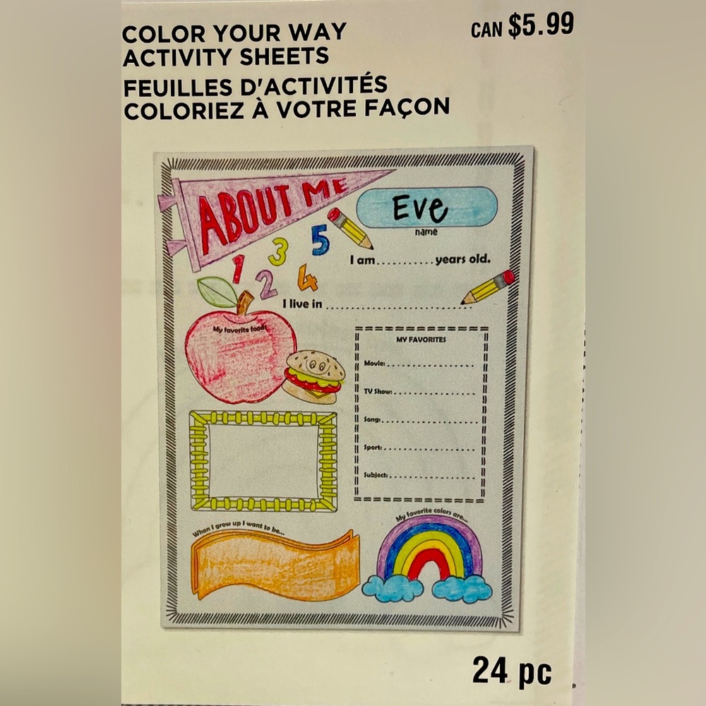 Color Your Way Activity Sheets 24 pcs.
